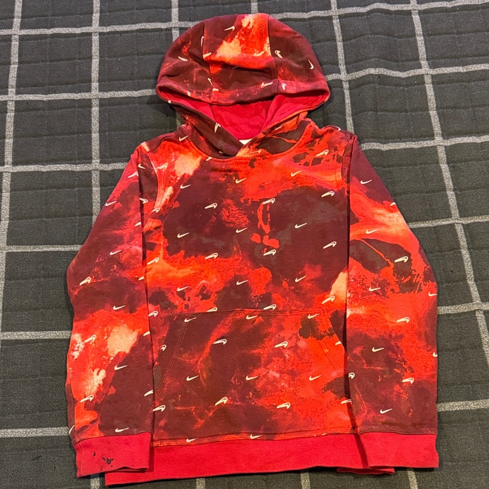 Nike Boy’s Fiery Red and Black Hoodie